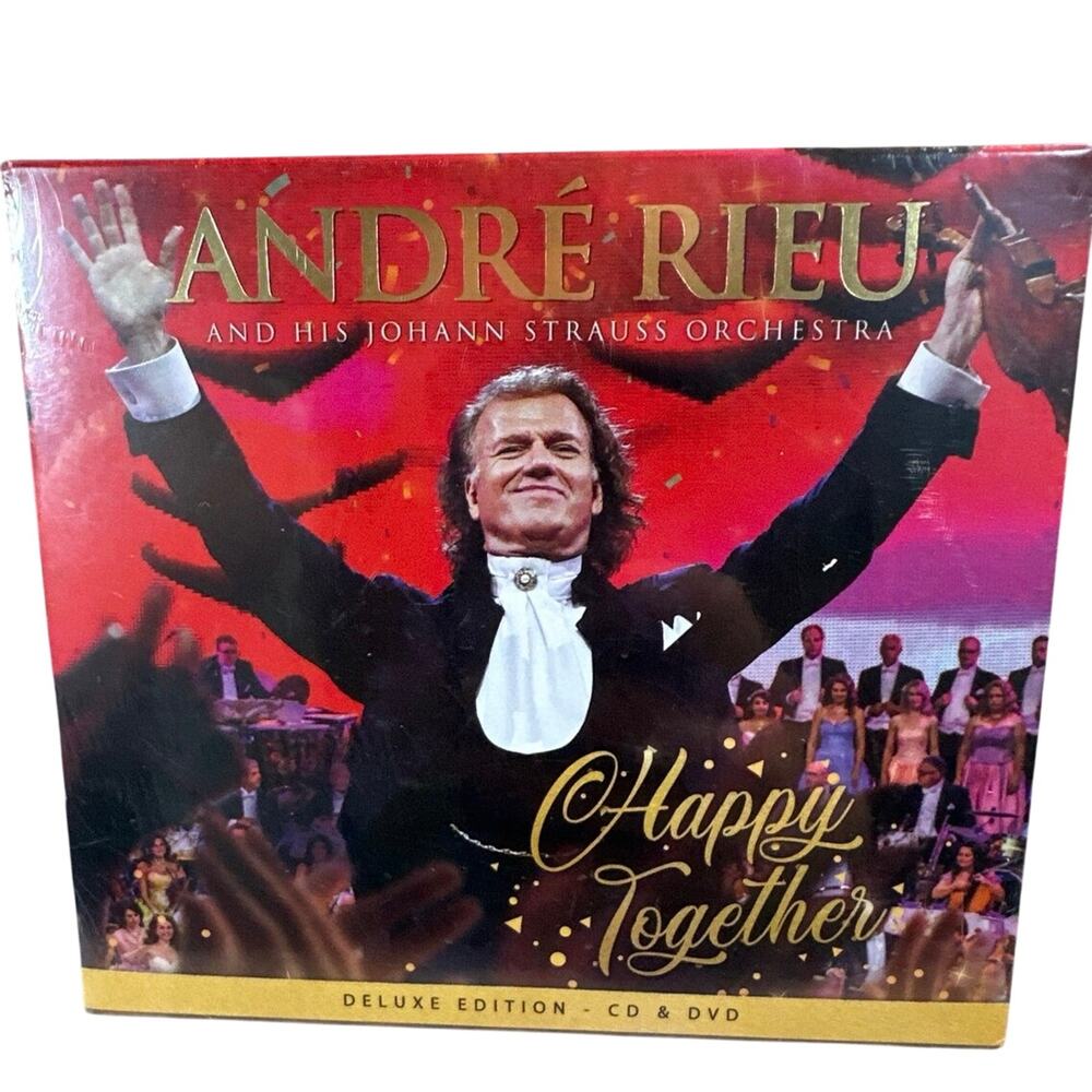 Andre Rieu & his Johann Strauss orchestra deluxe edition CD & DVD happy Together